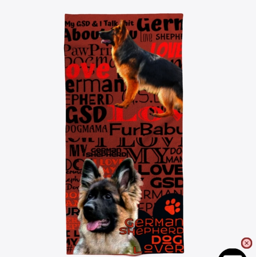 German Shepherd Dog Towel